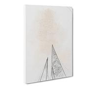 Sketching The Architecture Vol.52 Canvas Print | Gallery Wrapped 30mm Frame Wall Art | 24x16 inches | Ready to Hang | Modern Cityscape Picture | Living Room Bedroom Lounge Office