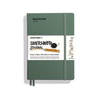 Sketchnote Journal - visualize notes & ideas quickly and easily | German | Olive