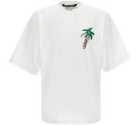 Sketchy Palm Tree Design Oversized Fit White T-Shirt Palm Angels White M