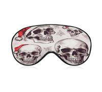 Sketchy Skulls Sleeping Mask Sleep Mask for Side Sleeper Relaxing Zero Pressure Night Blindfold Light Block-Out Eye Mask for Sleep with Easy Adjustable Strap