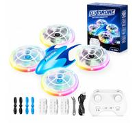 Skeufy Mini Drone for Kids for Beginner, Kids drone with LED light, Altitude Hold, 3D Flip, Headless Mode, Hand Operated RC Quadcopter, Best Toy Gifts for Boys and Girls for Christmas
