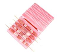 Skewers - PP, 6.69x5.31x1.38in Skewer Maker Reusable | Lightweight 4-Row BBQ Tool, Picnic String Machine for Barbecue, Camping, Picnic, Outdoor Cooking, Travel