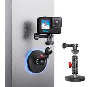 SKEZN Magnetic Camera Mount, Magnetic Camera Car Mount with 2 Ball Head Attach to All Metal Surfaces Compatible with GoPro Hero 13/12/11, DJI Osmo 360, Action 5 Pro/4, Insta 360 X5/X4, AKASO and More
