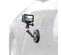 SKEZN Powerful Magnetic Camera Car Mount, 2 Ball Head Outside Magnet Camera Mount, Attaches to All Metal Surfaces Compatible with GoPro 13/12/11/10, DJI Action 5 Pro/4/3, Insta 360 X5/X4 and More