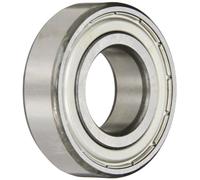 SKF 6304-Z Radial Deep Groove Ball Bearing, 20 ID, Bearing steel
