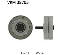 SKF Idler Pulley for Mini Convertible Cooper S Works 1.6 July 2007 to May 2009