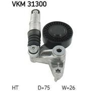 SKF Tensioner Pulley for Audi A4 TDi CGKA 2.7 Litre April 2008 to August 2012