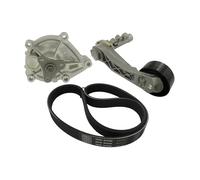 SKF Water Pump And V-Ribbed Belt Kit With Seals VKMC 33410 Height 190 mm Length 275 mm Width 250 mm - OE Quality
