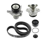 SKF Water Pump And V-Ribbed Belt Kit With Seals VKMC 36086-1 Height 171 mm Length 271 mm Width 142 mm - OE Quality