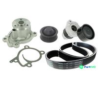 SKF WATER PUMP + V-RIBBED BELT KIT VKMC62182 FOR RENAULT DACIA