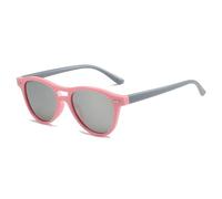 SKFGNX Double Bridges Oval Sunglasses Women Vintage Punk Rivets Men Gradient Mirror Cat Eye Sun Glasses Shades UV400,Pink silver mirror,1