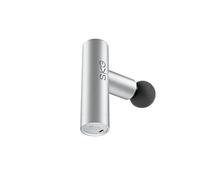 SKG F3 Lite Mini Massage Gun, 4 Massage Levels, 4 Interchangeable Massage Heads, Up to 3,200 rpm, USB-C Charging Port (Silver)