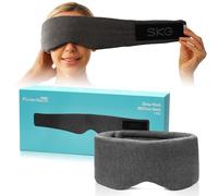 SKG RESTore Sleep Mask-100% Light Blocking Sleep Eye Mask for Men Women, Soft Modal Fabric, Stays in Place During Sleep, Large Size with Wide Width, for Sleep/Travel/Rest/WorkShift