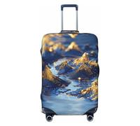 SKGOHLH A Landscape Shimmering Washable Luggage Cover - Fashionable Luggage Protection Cover, Suitable for Boxes Between 18-32 inchesM
