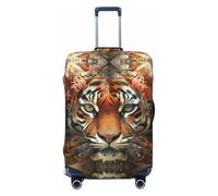 SKGOHLH A Majestic Lion Head Washable Luggage Cover - Fashionable Luggage Protection Cover, Suitable for Boxes Between 18-32 inchesS