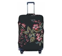 SKGOHLH Ancient Flowers Washable Luggage Cover - Fashionable Luggage Protection Cover, Suitable for Boxes Between 18-32 inchesXL