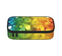 SKGOHLH Color Aperture Full Print Large Capacity Pen Case | Color Aperture Multi Slot Oxford Pen Case Scratch Resistant For Work Travel Cosmetic Storage