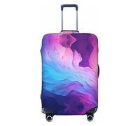 SKGOHLH Colorful Glowing Feathers Washable Luggage Cover - Fashionable Luggage Protection Cover, Suitable for Boxes Between 18-32 inchesS