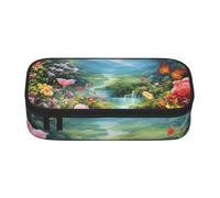 SKGOHLH Colorful Mysterious Garden Full Print Large Capacity Pen Case