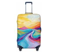 SKGOHLH Colorful River Washable Luggage Cover - Fashionable Luggage Protection Cover, Suitable for Boxes Between 18-32 inchesXL