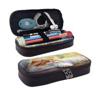 SKGOHLH Cute Little cat Lost in Thought Double Sided Printed Pencil case
