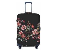 SKGOHLH Embroidered Flowers Washable Luggage Cover - Fashionable Luggage Protection Cover, Suitable for Boxes Between 18-32 inchesS