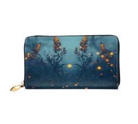 SKGOHLH Fireflies Under the Glow Leather Card Wallet Long Gift