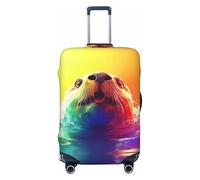 SKGOHLH Honest Colored Seals Washable Luggage Cover - Fashionable Luggage Protection Cover, Suitable for Boxes Between 18-32 inchesL
