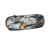 SKGOHLH Lots of Golden Glass. Leather Multi Slot Pen Storage Case