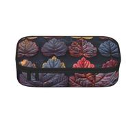 SKGOHLH Lots of Leaves. Full Print Large Capacity Pen Case