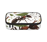 SKGOHLH Marching Ants Cute Zipper Pencil Case, Oxford Fabric Pen Pouch
