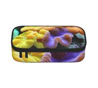 SKGOHLH Moss on the Stone. Full Print Large Capacity Pen Case | Moss On The Stone. Multi Slot Oxford Pen Case Scratch Resistant For Work Travel Cosmetic Storage