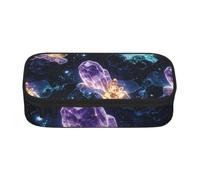 SKGOHLH Mysterious Crystal Cute Zipper Pencil Case, Oxford Fabric Pen Pouch