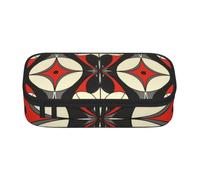 SKGOHLH Mysterious Floral Patterns Full Print Large Capacity Pen Case