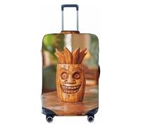 SKGOHLH Mysterious Smiling face Washable Luggage Cover - Fashionable Luggage Protection Cover, Suitable for Boxes Between 18-32 inchesL
