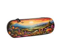 SKGOHLH Mysterious Wonderland Leather Multi Slot Pen Storage Case