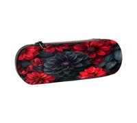 SKGOHLH Noble and Mysterious Rose Leather Multi Slot Pen Storage Case
