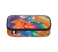 SKGOHLH Oil Painting of Rivers Full Print Large Capacity Pen Case