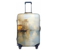 SKGOHLH Poetic Landscape Painting Washable Luggage Cover - Fashionable Luggage Protection Cover, Suitable for Boxes Between 18-32 inchesL