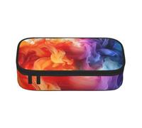 SKGOHLH Rendering Smoke Full Print Large Capacity Pen Case