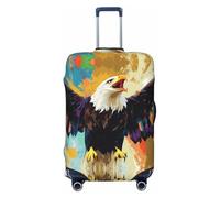 SKGOHLH Screaming Eagle Flying Washable Luggage Cover - Fashionable Luggage Protection Cover, Suitable for Boxes Between 18-32 inchesXL