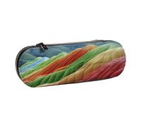 SKGOHLH Strange Mountains Leather Multi Slot Pen Storage Case | Strange Mountains Waterproof Microfiber Portable Multi-Use Organizer For Travel Daily Work