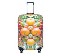 SKGOHLH Symmetrical Colored Apple Pattern Washable Luggage Cover - Fashionable Luggage Protection Cover, Suitable for Boxes Between 18-32 inchesXL