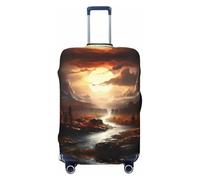 SKGOHLH The Ancient Fairyland Washable Luggage Cover - Fashionable Luggage Protection Cover, Suitable for Boxes Between 18-32 inchesL