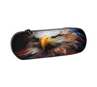 SKGOHLH The awe Inspiring Eagle Leather Multi Slot Pen Storage Case | The Awe Inspiring Eagle Waterproof Microfiber Portable Multi-Use Organizer For Travel Daily Work