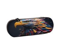 SKGOHLH The Colored owl Leather Multi Slot Pen Storage Case
