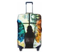 SKGOHLH The Colorful Wings Washable Luggage Cover - Fashionable Luggage Protection Cover, Suitable for Boxes Between 18-32 inchesS