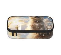 SKGOHLH The Cozy Little Dog Full Print Large Capacity Pen Case