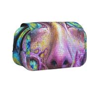 SKGOHLH The Eye Fear Double-Clamshell Printed Pen Pouch, Oxford Organizer