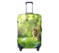 SKGOHLH The Lively Little Rabbit Washable Luggage Cover - Fashionable Luggage Protection Cover, Suitable for Boxes Between 18-32 inchesM